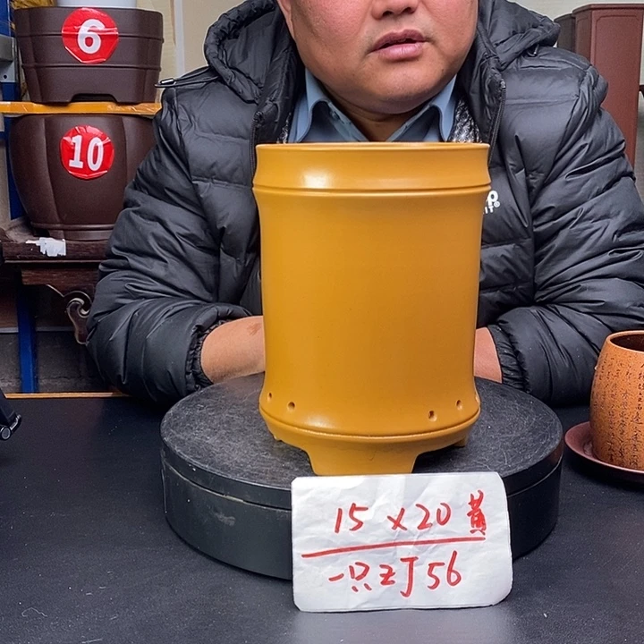 紫砂花盆货号一只ZJ56