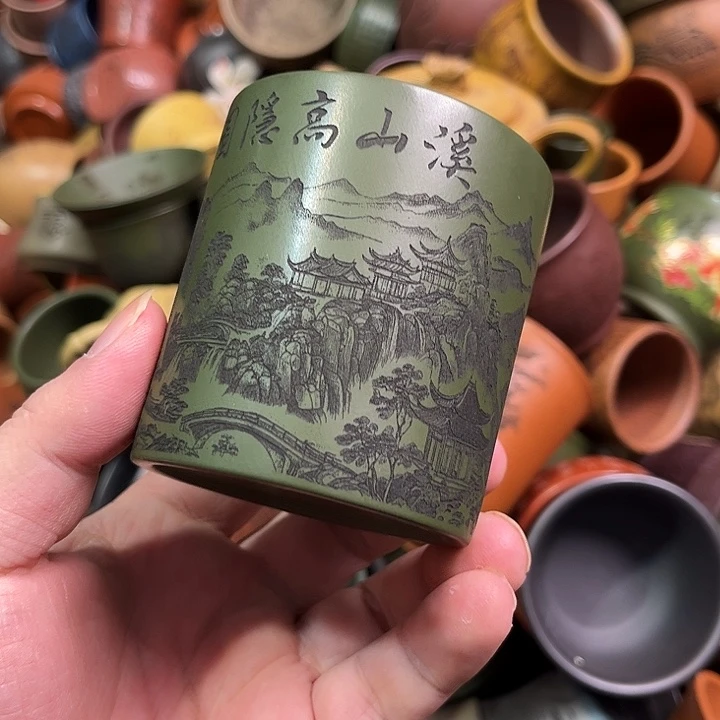 紫砂茶杯全手工紫砂主人杯