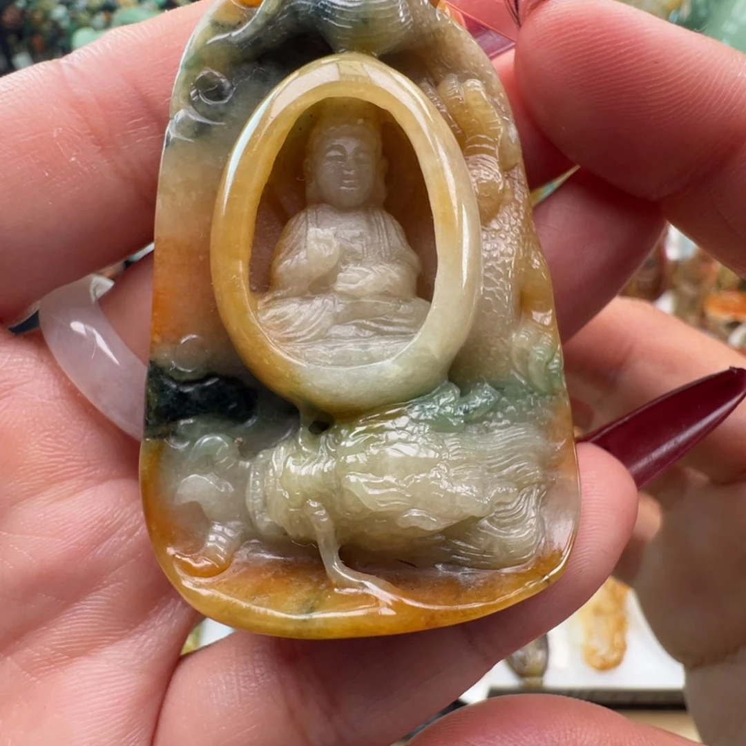 未镶嵌挂件翡翠天然缅甸