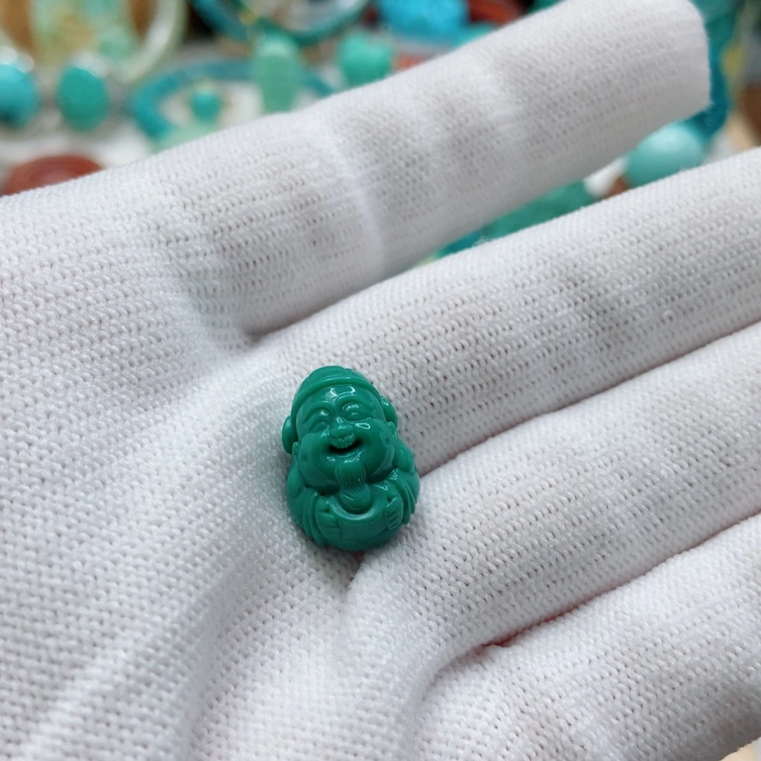 绿松石未镶嵌财爷爷
