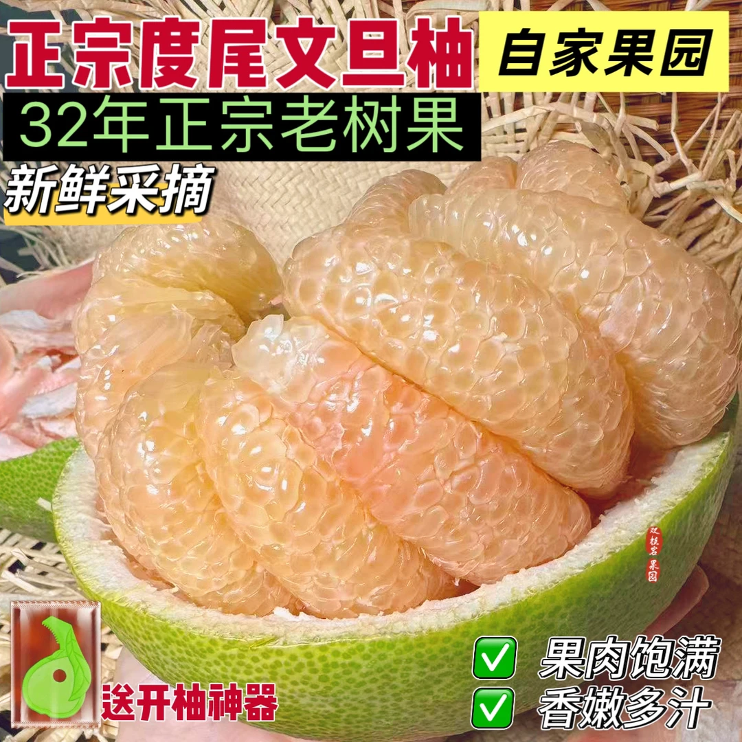 正宗福建度尾红心文旦柚新鲜当季现摘孕妇应季时令水果