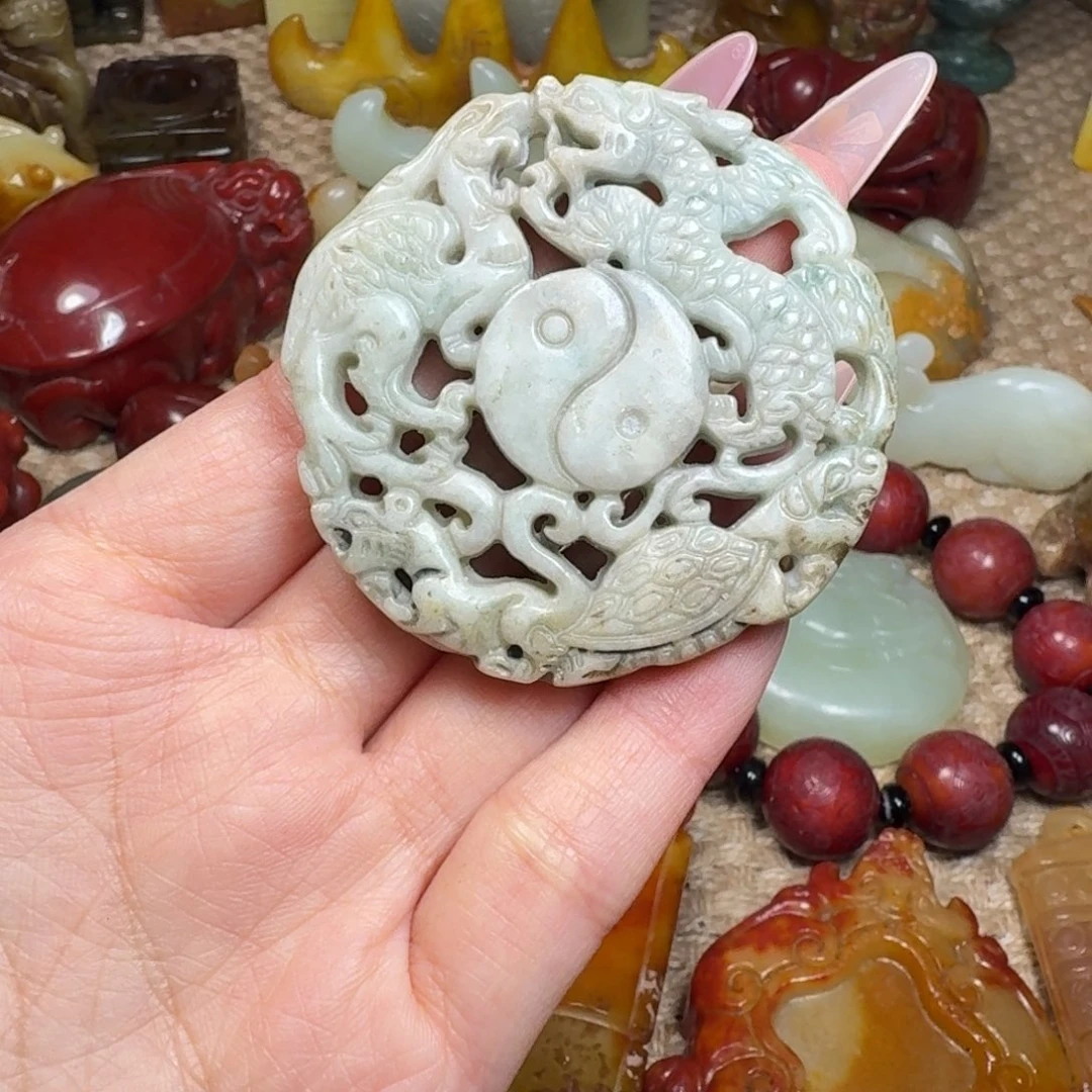 白玉菩提吊坠挂件