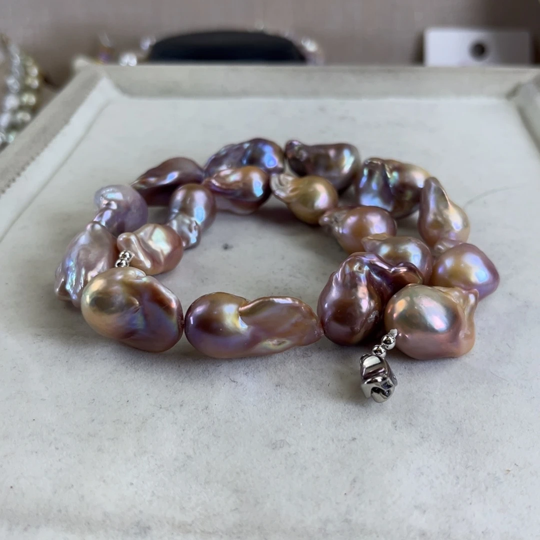 淡水珍珠未镶嵌项链【纯恬】