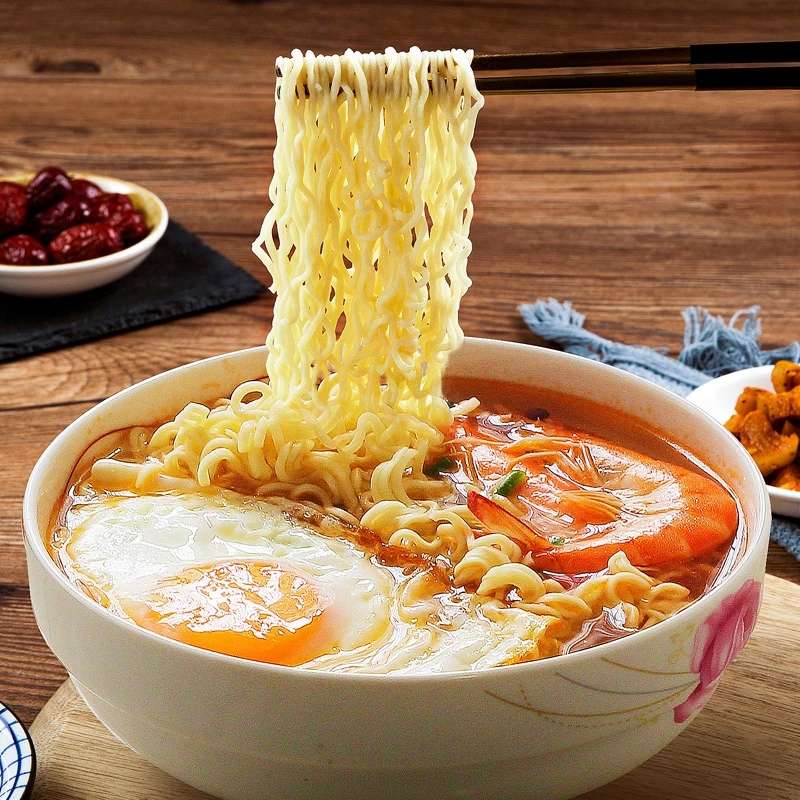 【发6包】淮山面手工山药面鸡蛋面素食养生非油炸方便面火锅泡面
