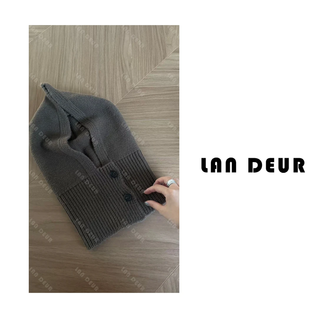 【雾蓝絮语】100%羊毛搭配神器百搭秋冬针织围脖帽子女