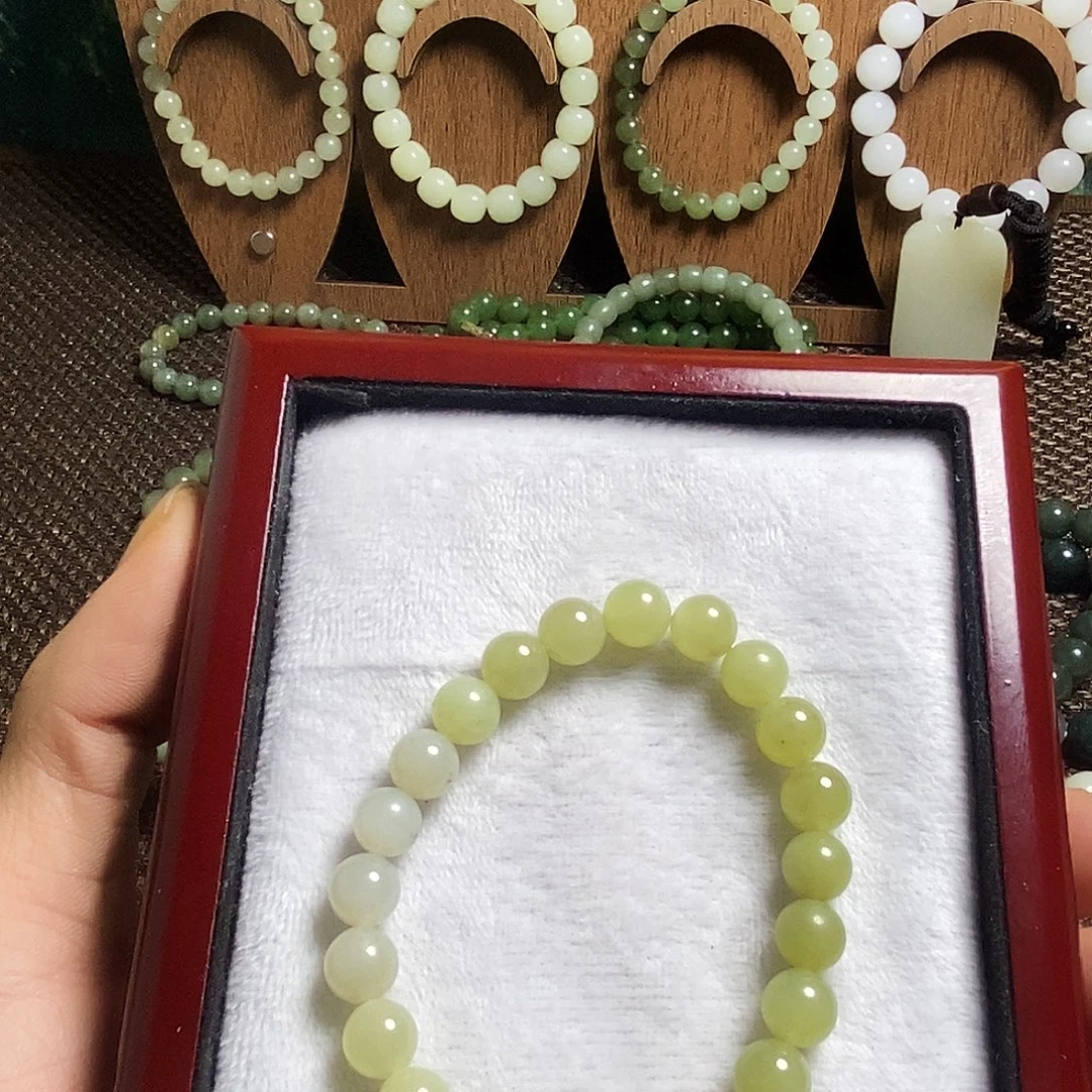 和田玉未镶嵌手链