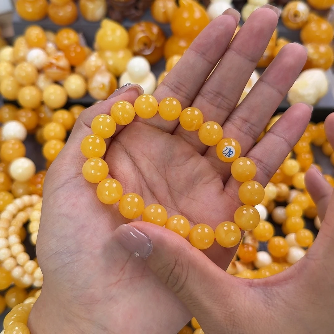 蜜蜡未镶嵌珠宝奇石同料12mm