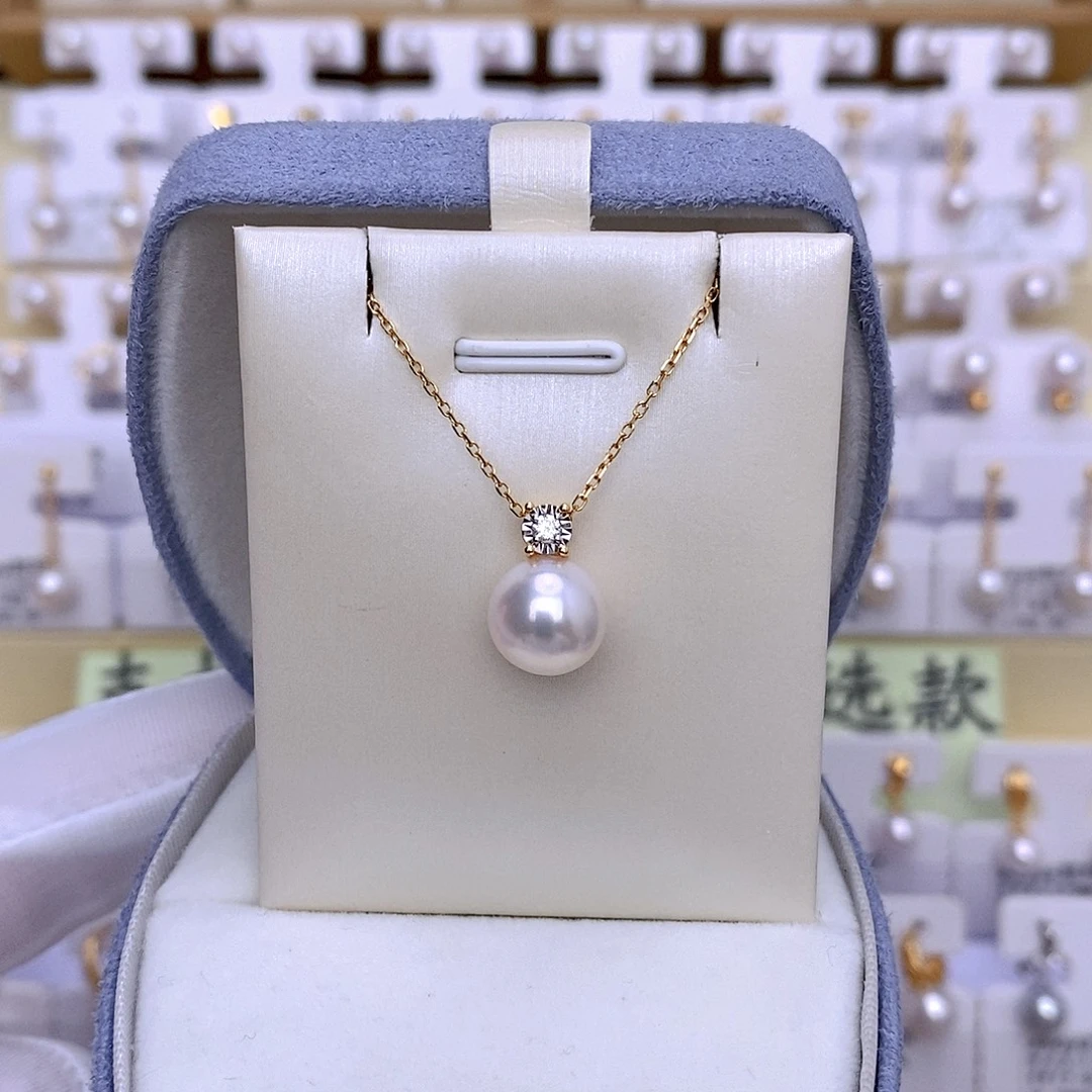 套链18K金镶嵌海水珍珠