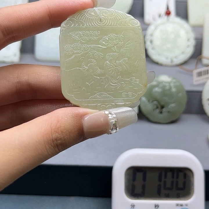 和田玉未镶嵌颈饰0**9