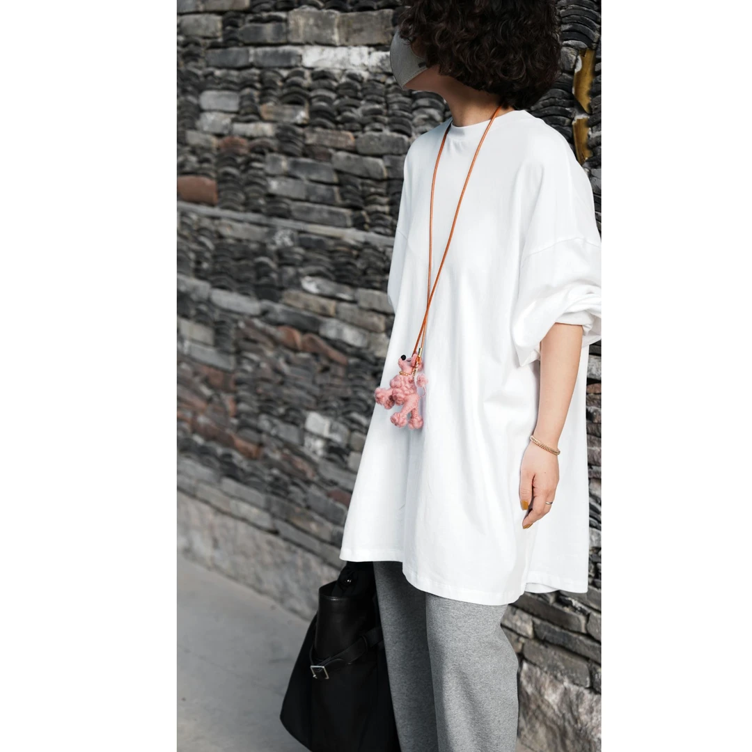 GRACE GARDEN【大版T！】宽松大版圆领长袖T恤NT5H1502