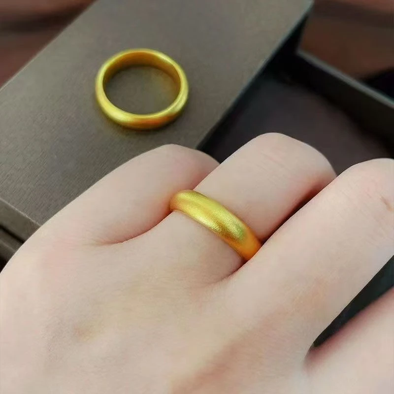 戒指  精品闭口磨砂戒指