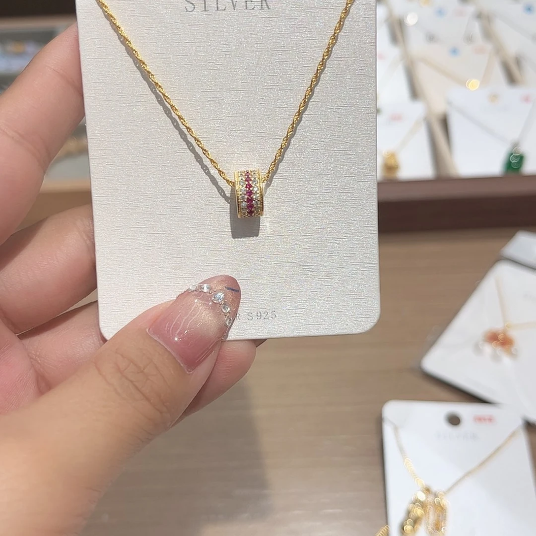 吊坠925银合成碳硅石路路通79