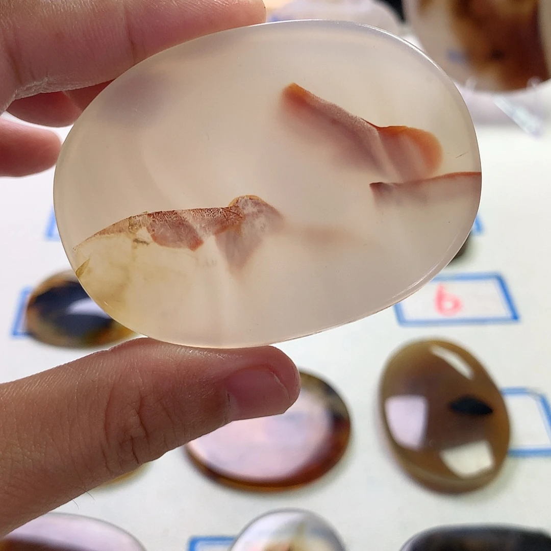 未镶嵌玛瑙/玉髓珠宝半成品