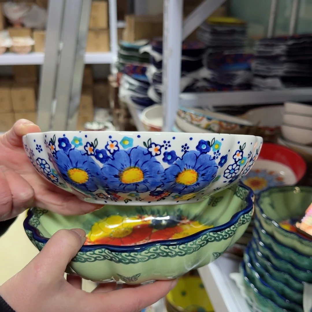 瓷片8英寸深盘2只看图