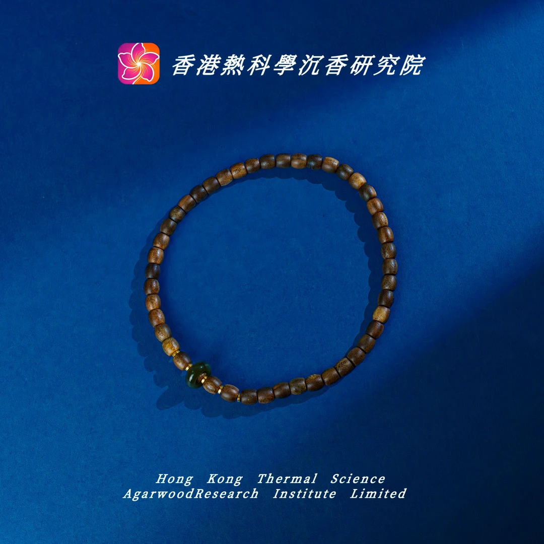 沉香【热科学研究院】越南芽庄白奇8*8双圈设计款手串