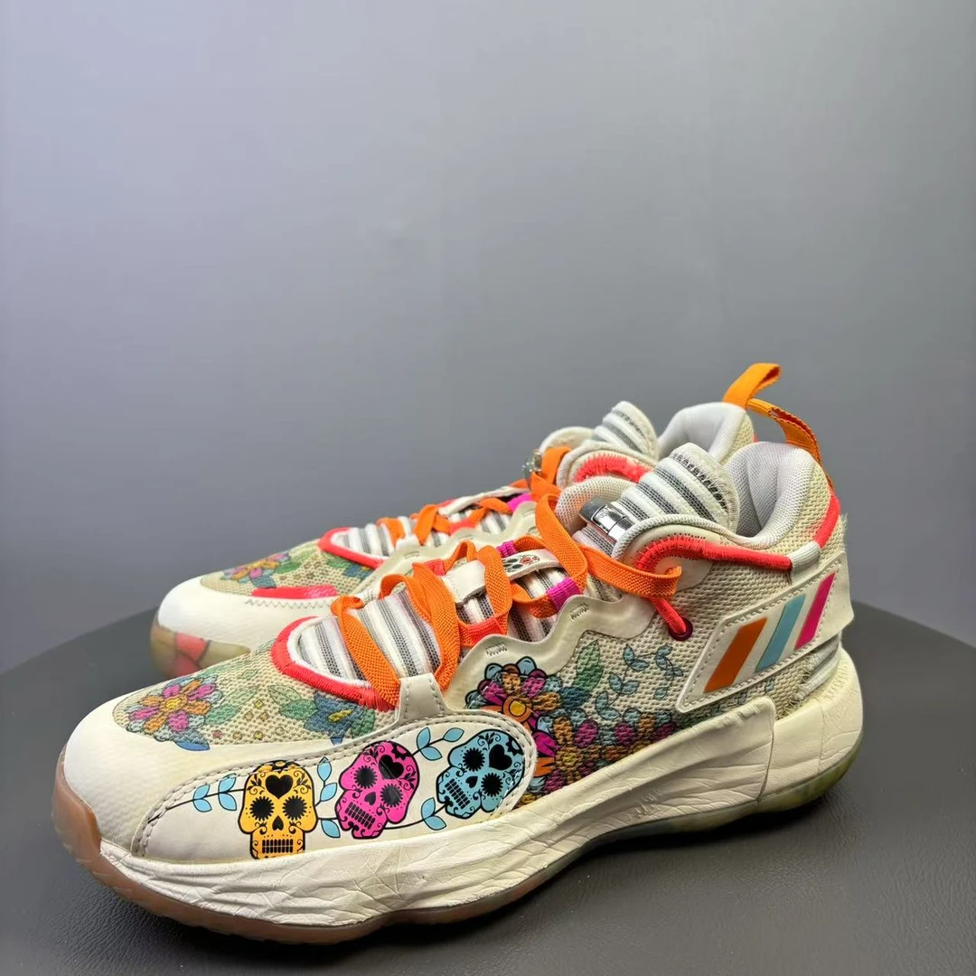 90新 adidas/阿迪达斯 41码/内长260 Adidas利拉德7篮球鞋 非原盒