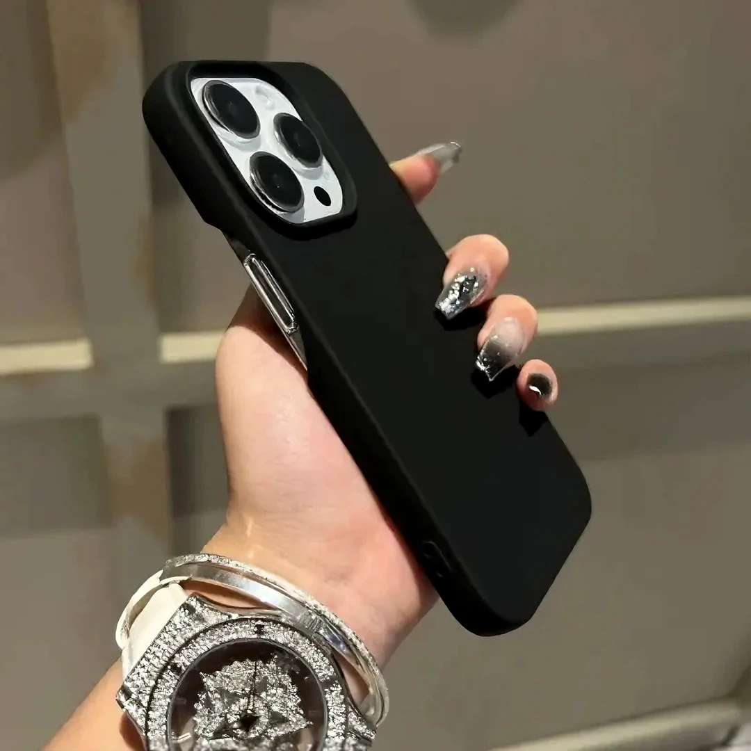 多色肤感简约半包适用iPhone15promax苹果16手机壳13防摔14无边框