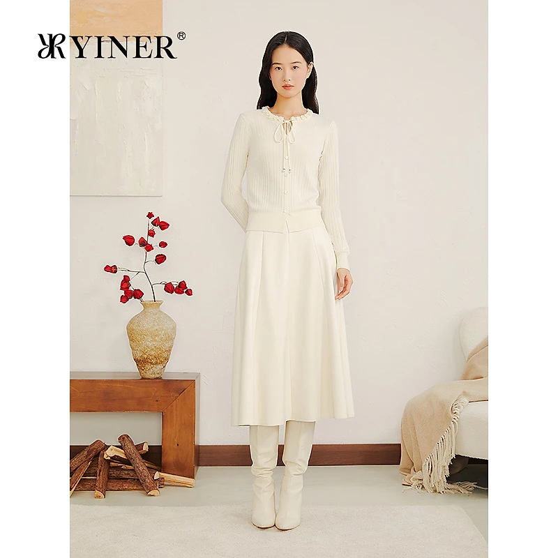 YINER音儿专选2025冬季新款针织开衫8C65506256