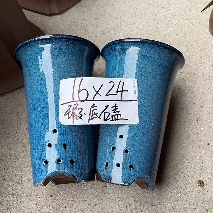 紫砂花盆宜兴紫砂花盆厂家直销2只