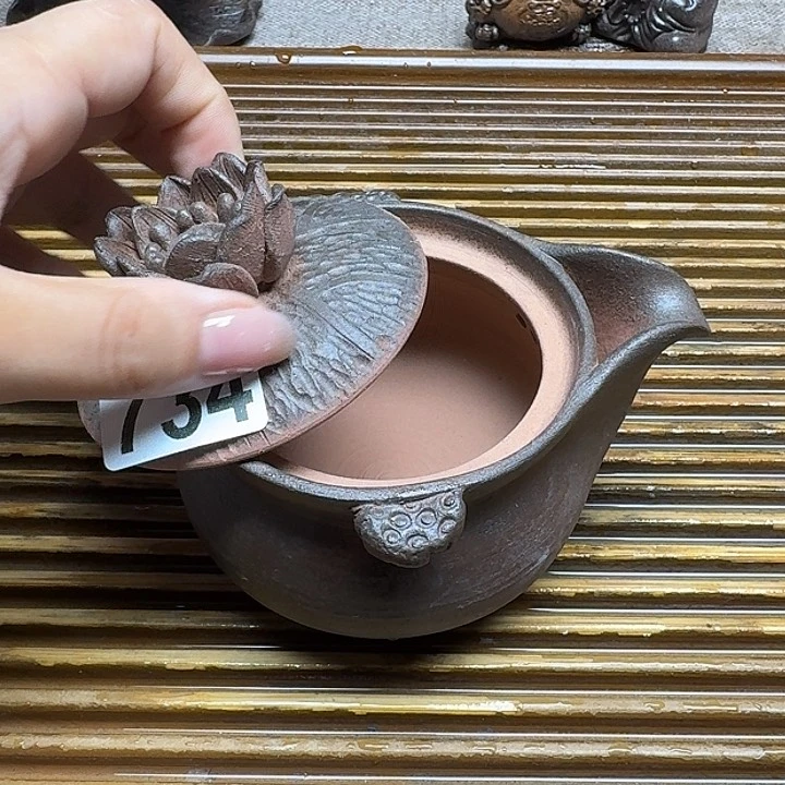 纯手工制作粗陶茶具