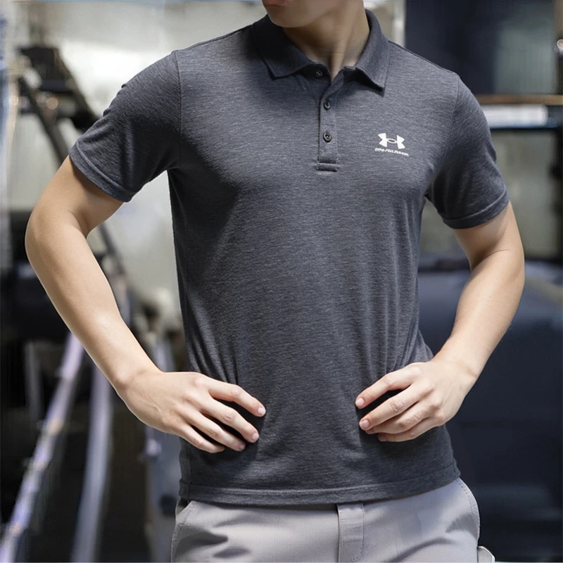 【双旦礼赠】UA安德玛男款夏季新款经典款翻领商务Polo休闲运动短袖