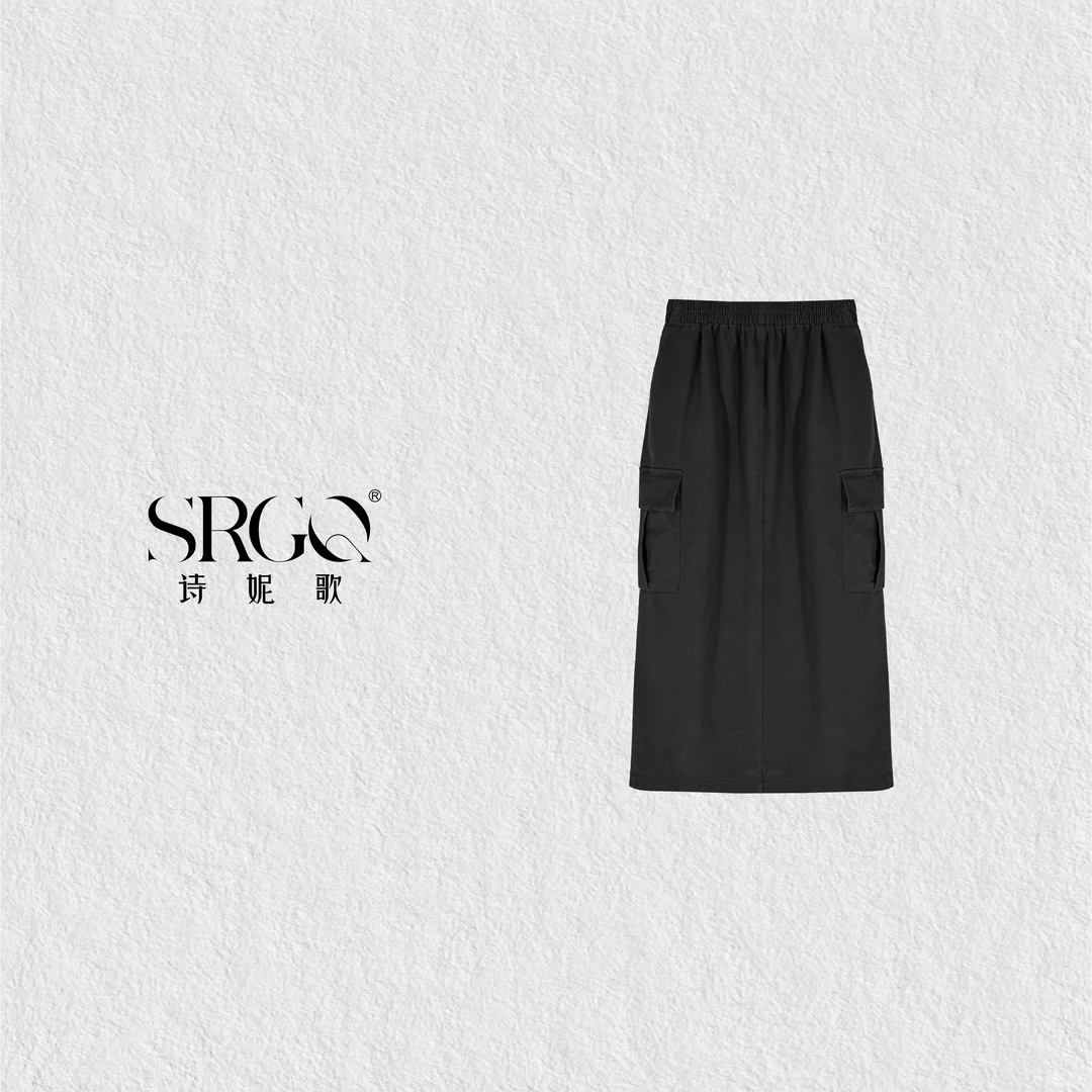 诗妮歌高定 | 【工装裙】山系休闲系列半身裙百搭减龄
