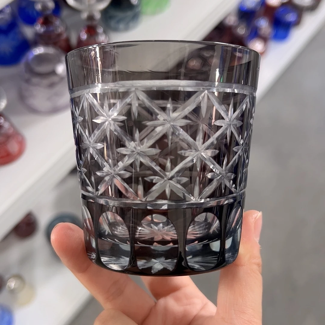 水晶玻璃高脚款微瑕一个