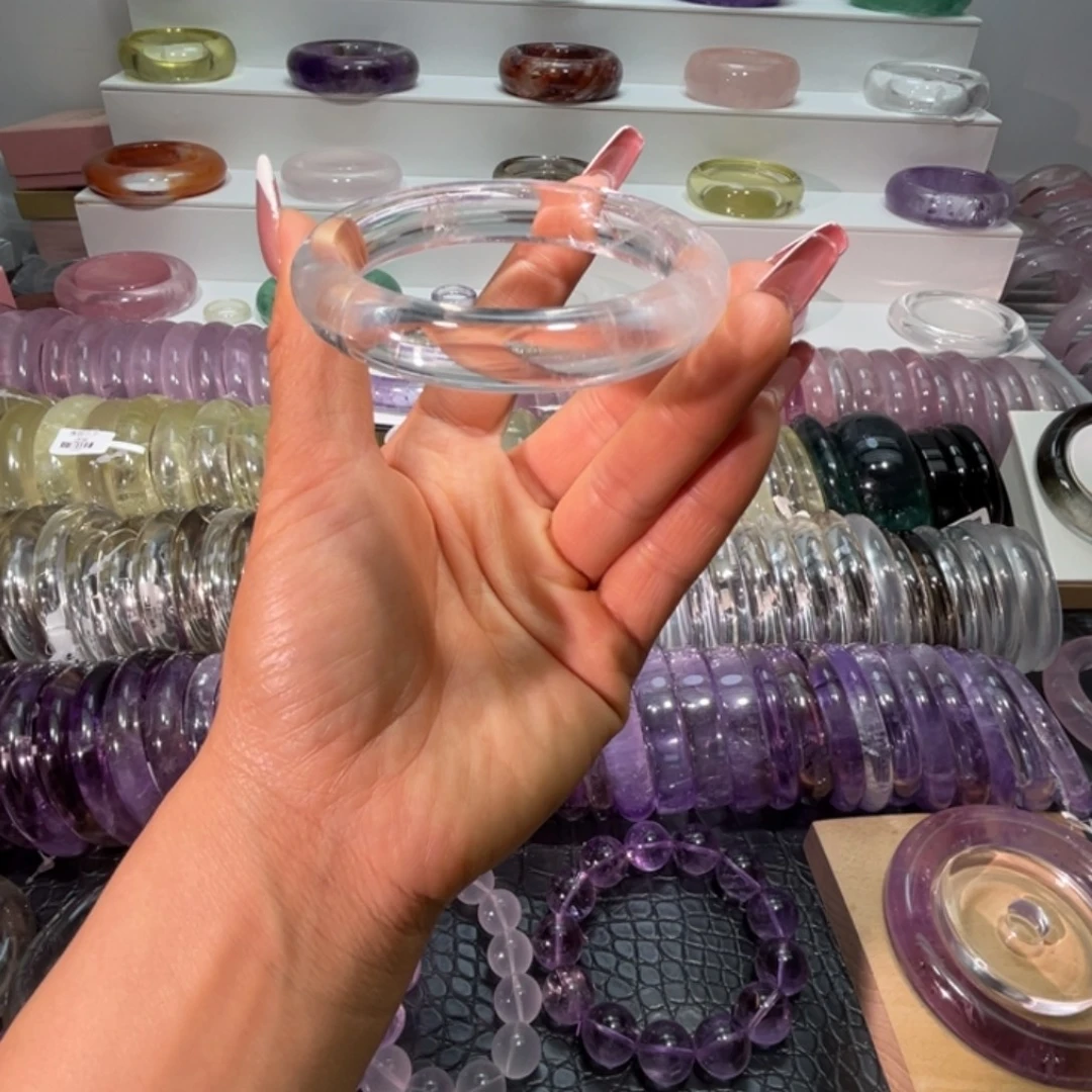 手镯水晶未镶嵌手镯59.8圈口2号