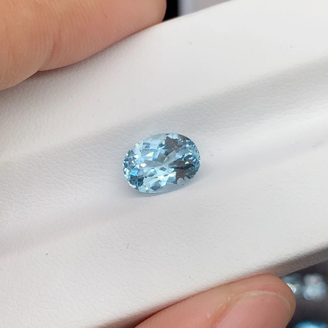 裸石海蓝宝石7✖️9.5mm