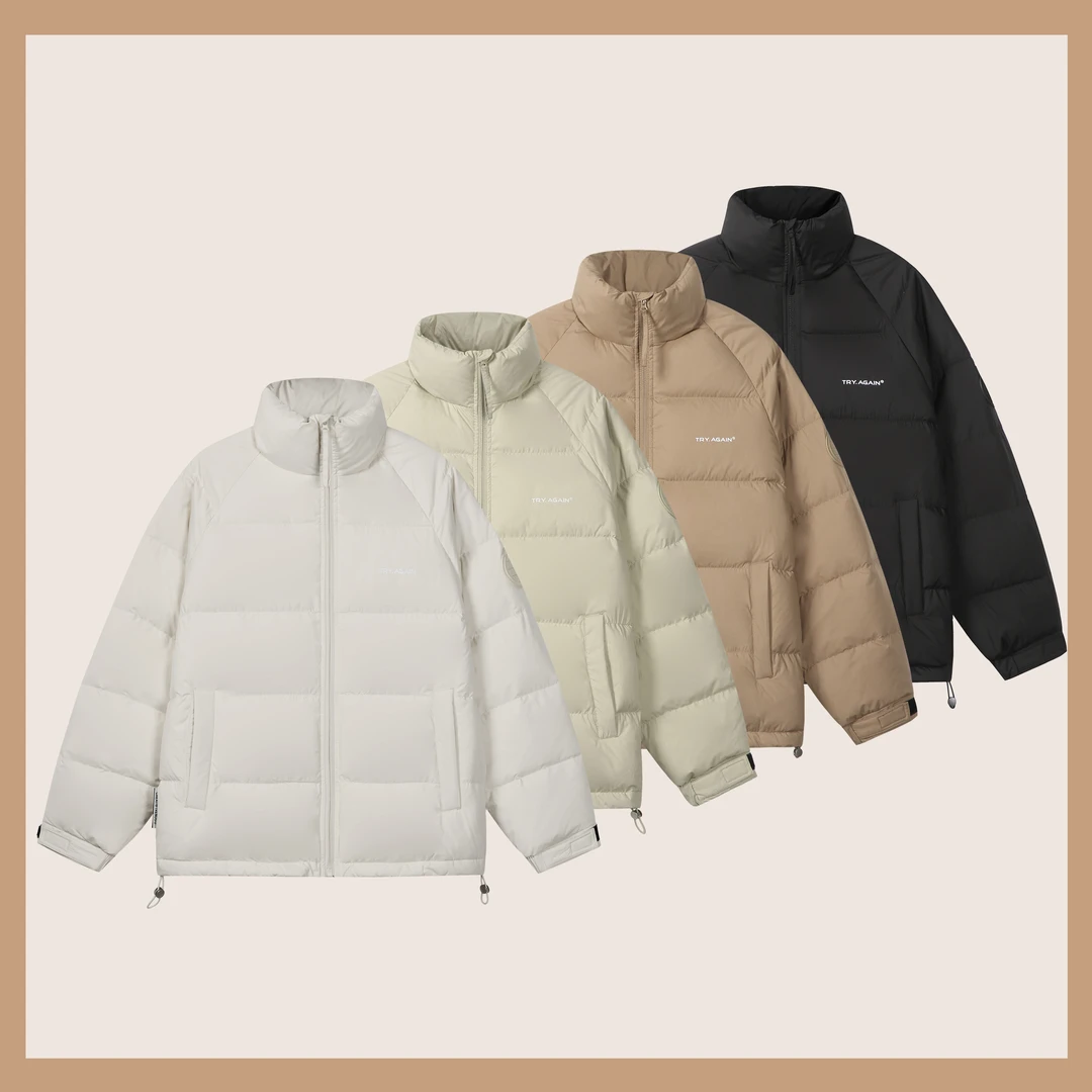 【清仓浮力】立领短款90白鸭绒羽绒服Y32-2