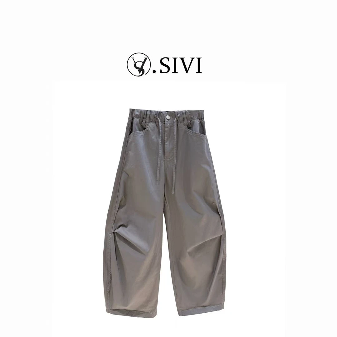 熙薇【勇闯天涯】2025超薄透气美式复古速干八分工装山本裤H2870