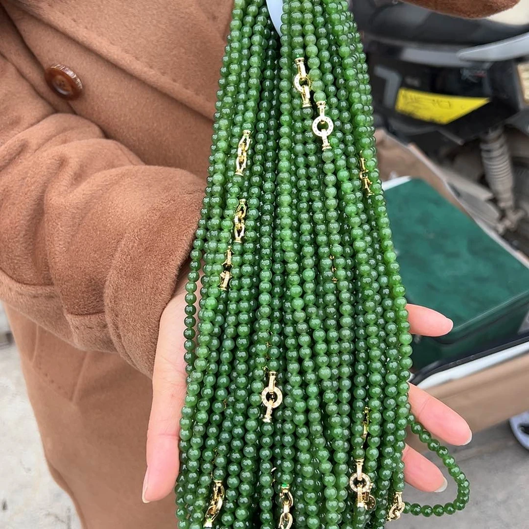 和田玉（碧玉）108颗碧玉99大漏福多样性发货拍一发一未镶嵌