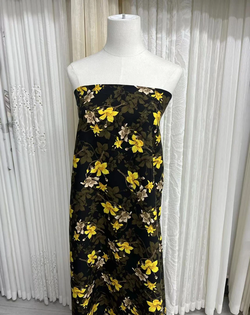 【名贵坊棉绸】重磅棉绸—金缕枝