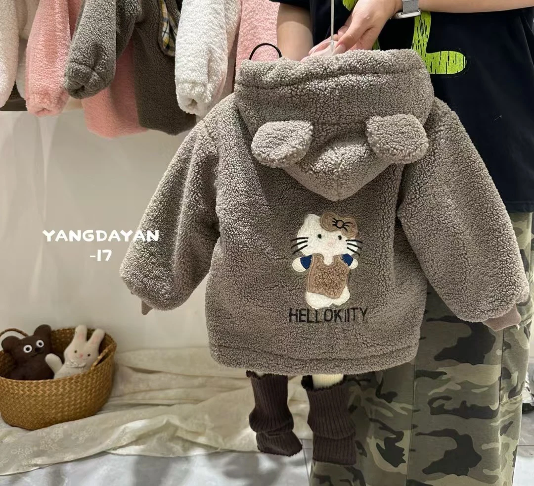 女童可爱KT猫棉衣外套