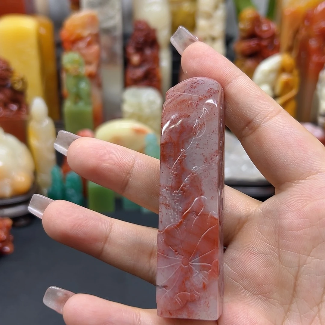 邦***子寿山石印石印章雕刻工艺