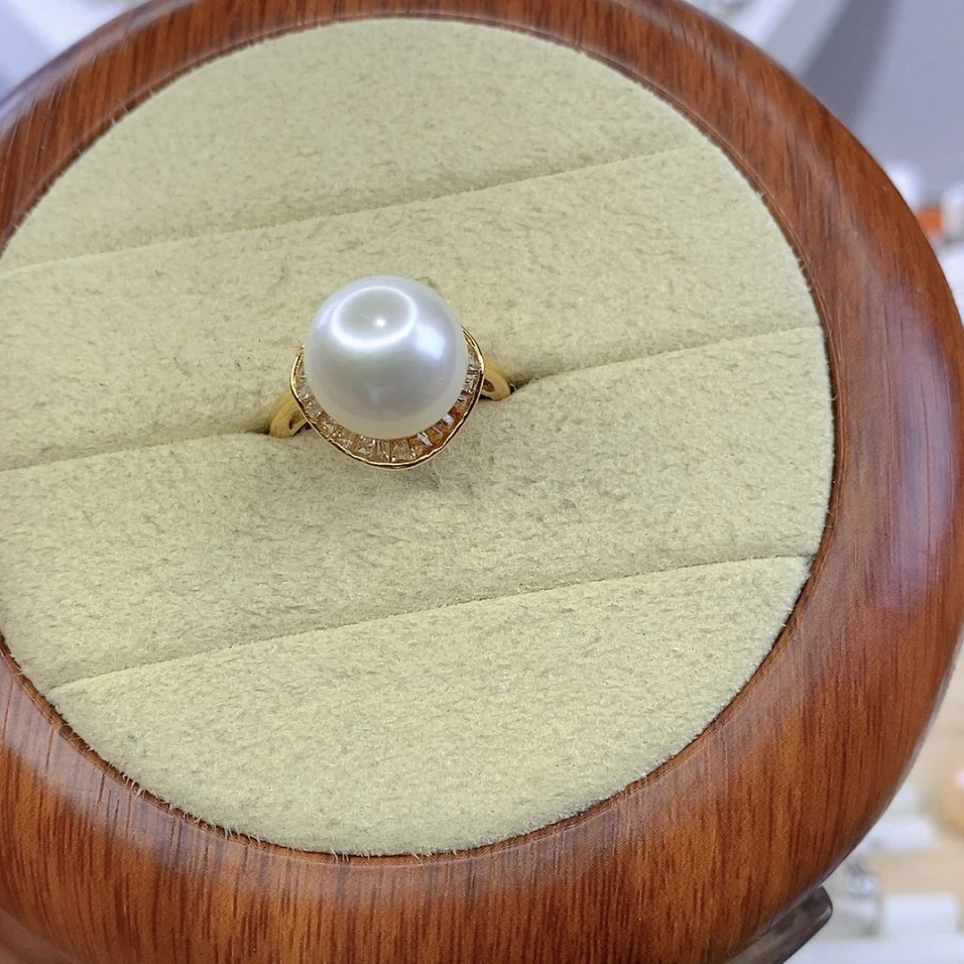 淡水珍珠戒指合金F