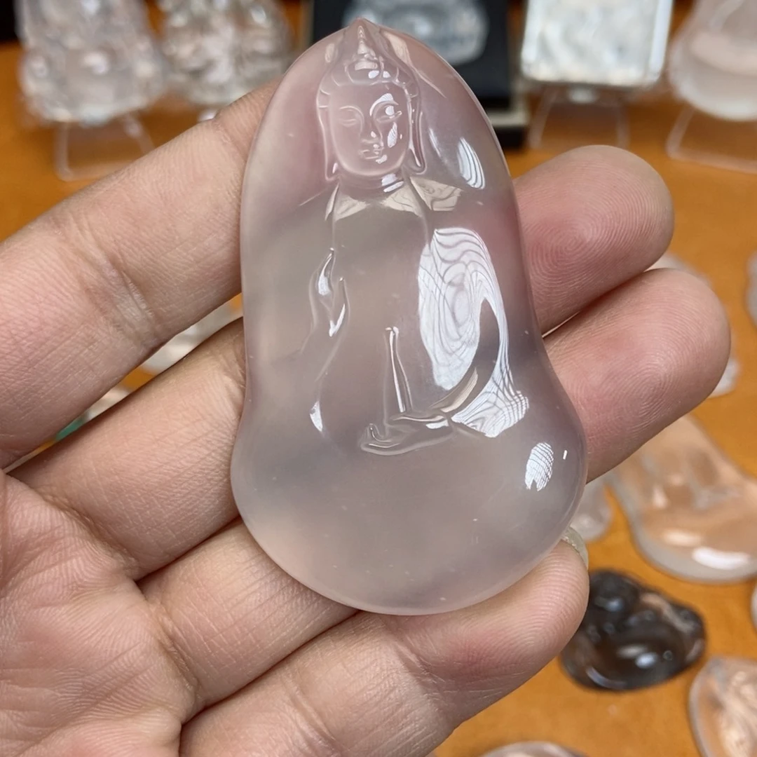 石英质玉未镶嵌吊坠浪*