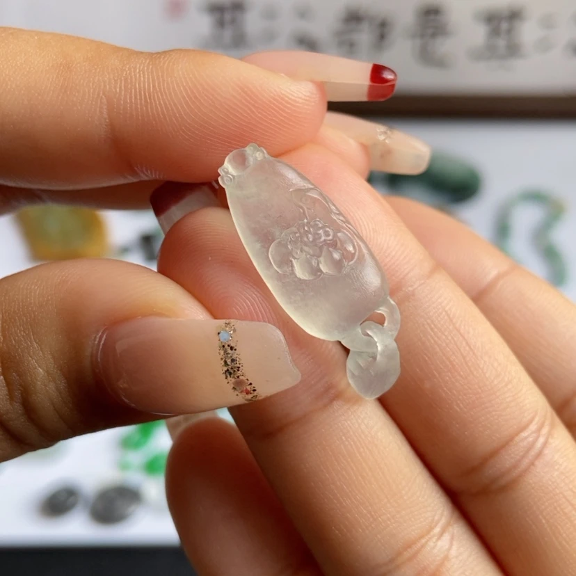 【闪购商品】未镶嵌定制翡翠荷叶鱼