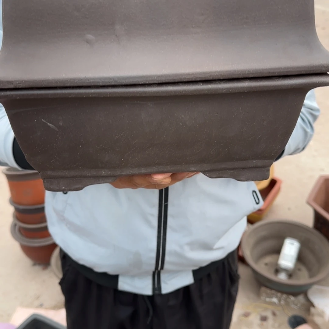 紫砂花盆口径26.18.10口径