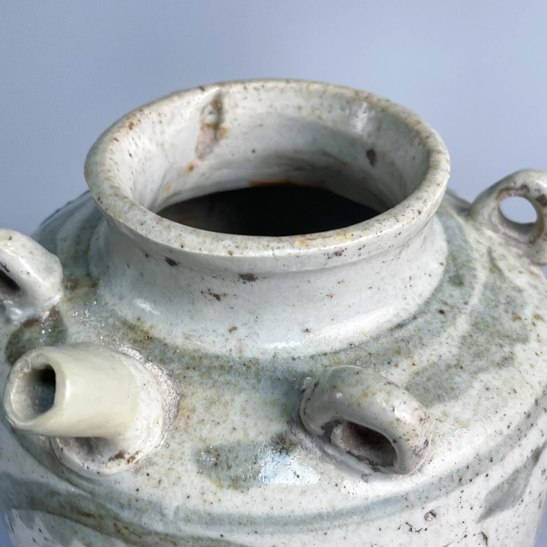 明晚期  青花四系壶1-M25GY005D98-01