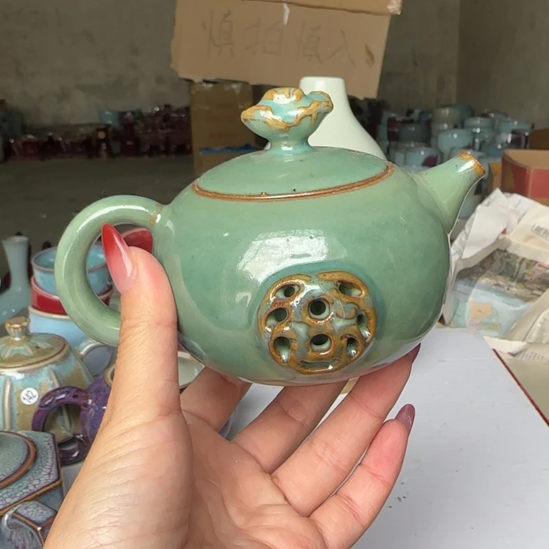 摆件瓷郑家钧窑摆件微