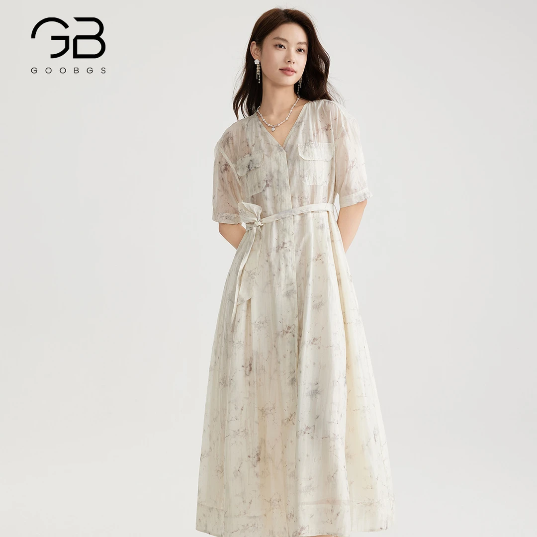 GOOBGS/谷邦GOOBGS显瘦中长裙子连衣裙B5242254