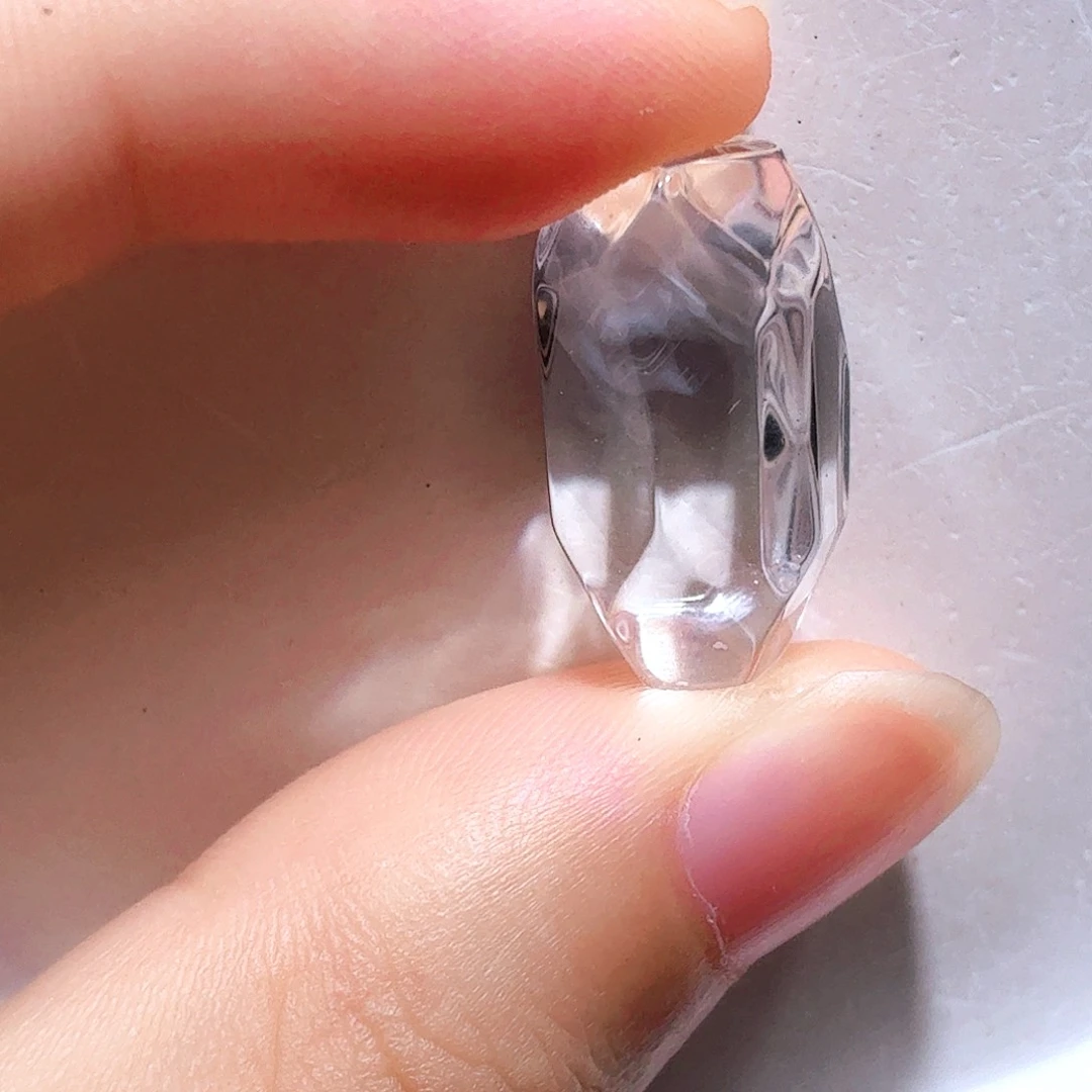 未镶嵌珠宝半成品水晶蓝针随型