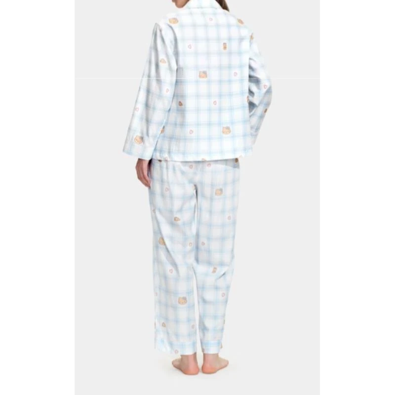 【KT 蓝格子】-新款潮牌轻奢莱赛尔可外穿天丝棉居家服睡衣