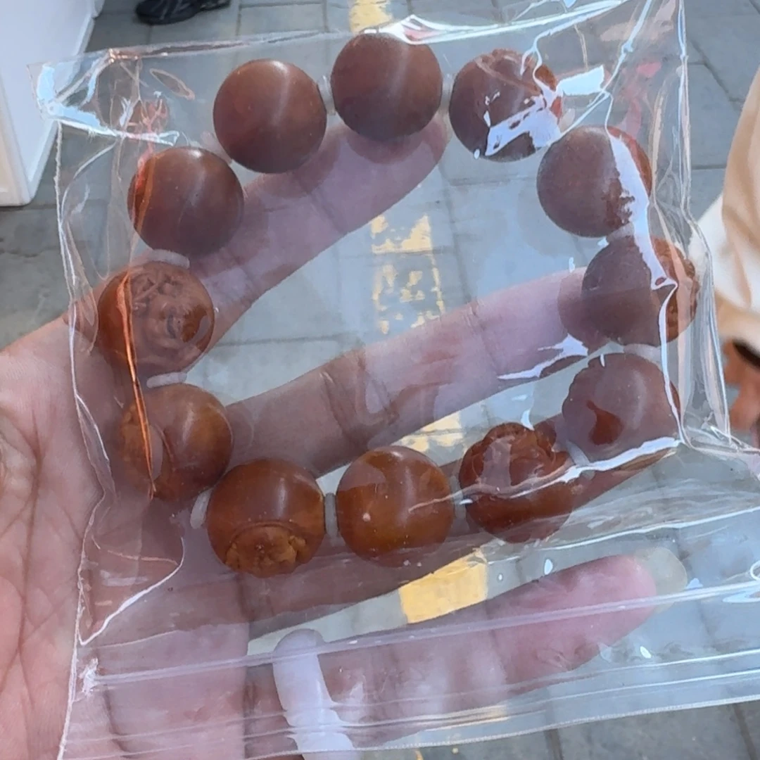 手串/手链橄榄核王晓明核雕艺术弥勒百态