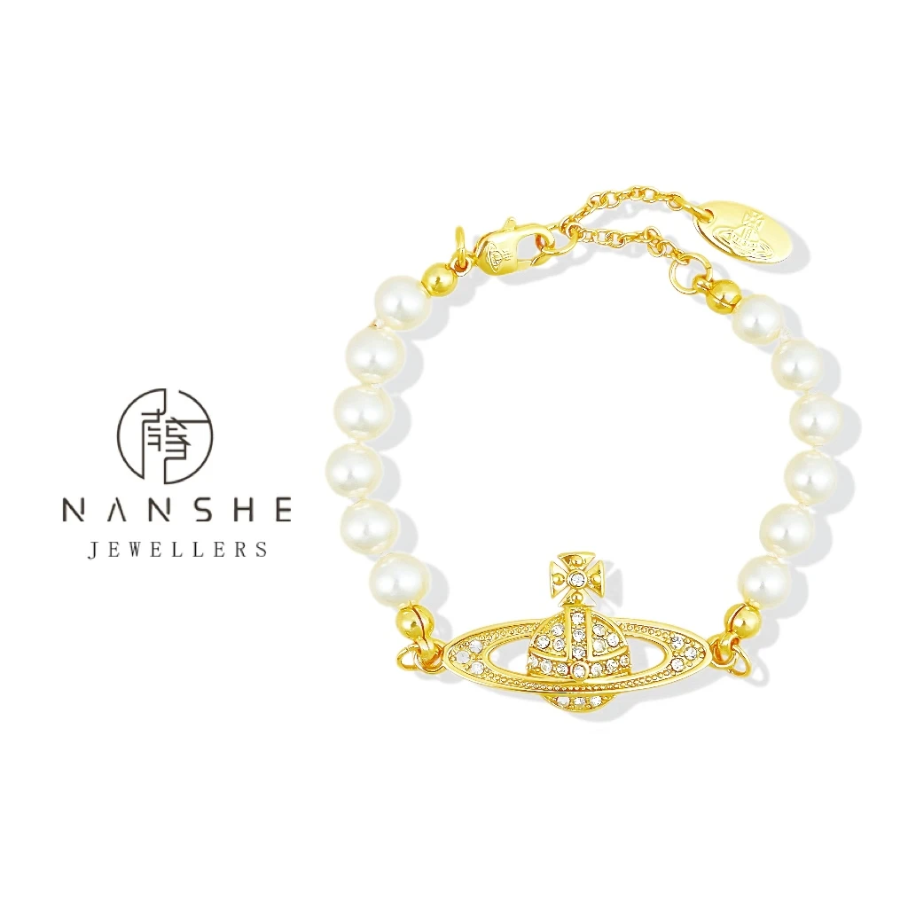 NANSHE/南奢 金色土星款珠珠手链时尚