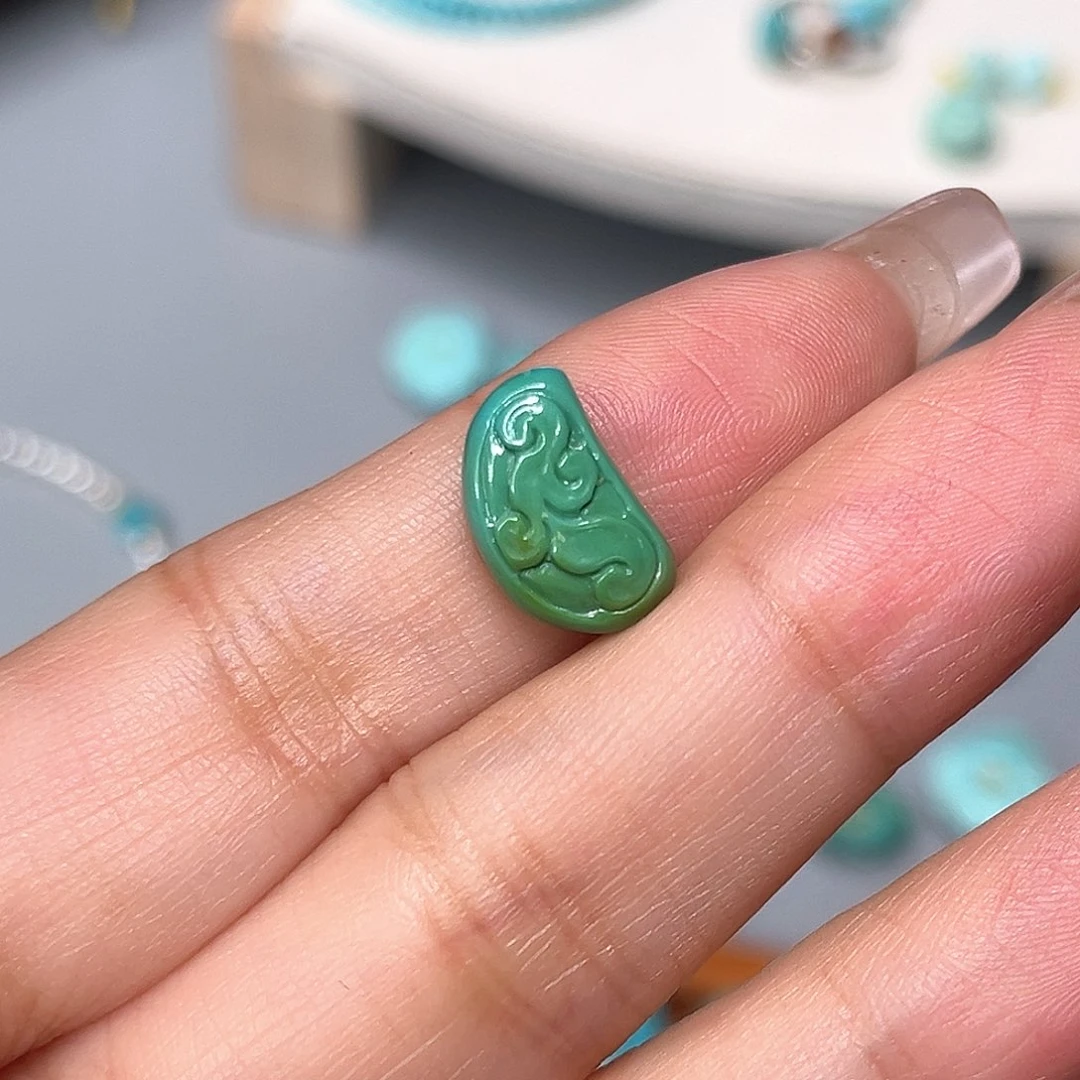 绿松石未镶嵌珠宝半成品