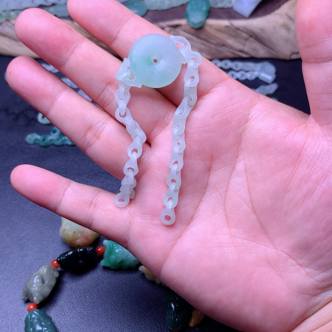 定制翡翠未镶嵌金*手链