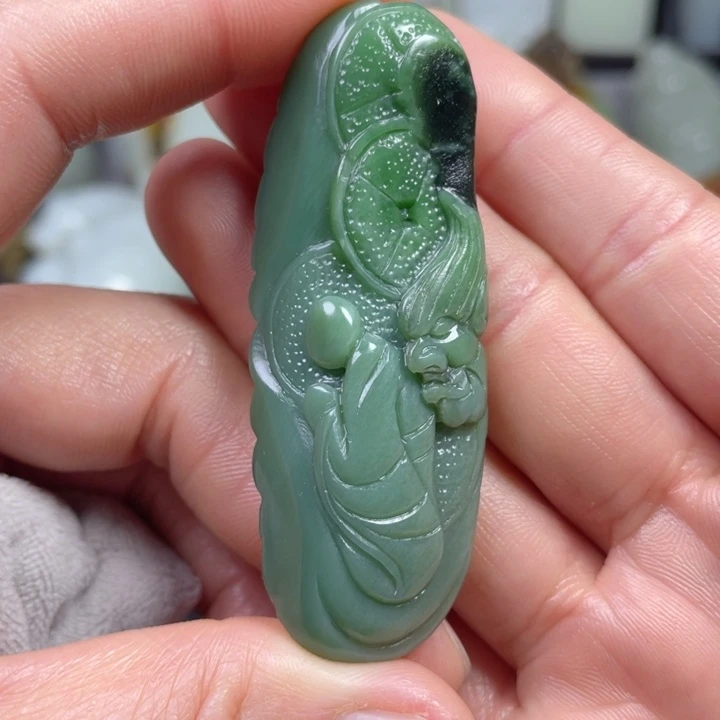 和田玉未镶嵌挂件