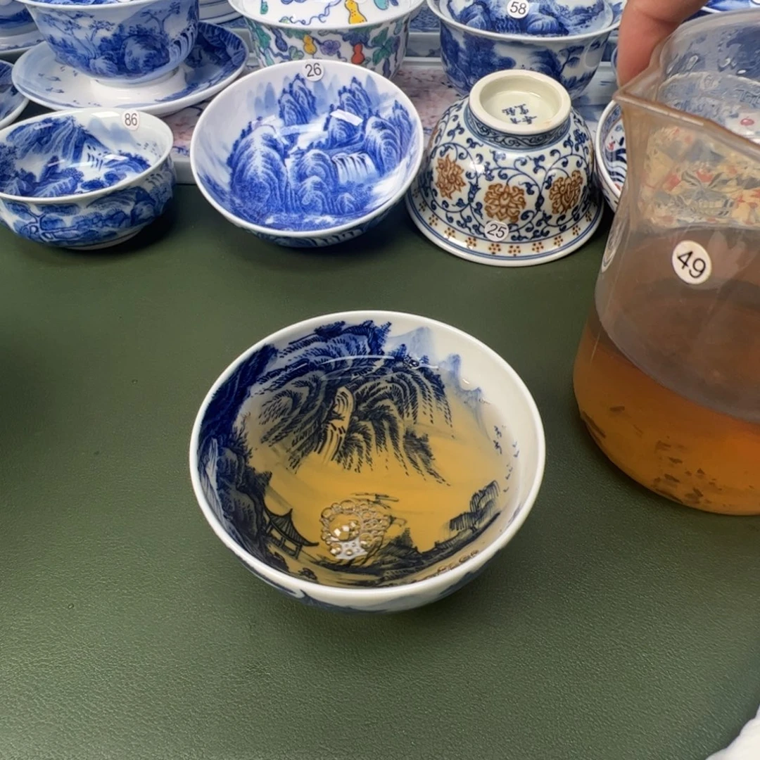 景德镇纯手工纯手绘茶具木木29